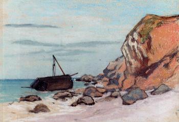 尅勞德 莫奈 Sainte-Adresse, Beached Sailboat 尅勞德 莫奈 Sainte-Adresse, Beached Sailboat